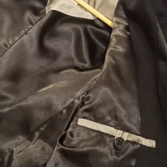 DIESEL - Leather collar blazer- Sz L - Picture 8 of 13